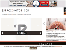 Tablet Screenshot of espaciomotos.com